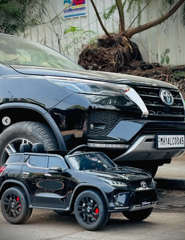 Real Toyota Fortuner Legender vs Kids Fortuner Mini Edition